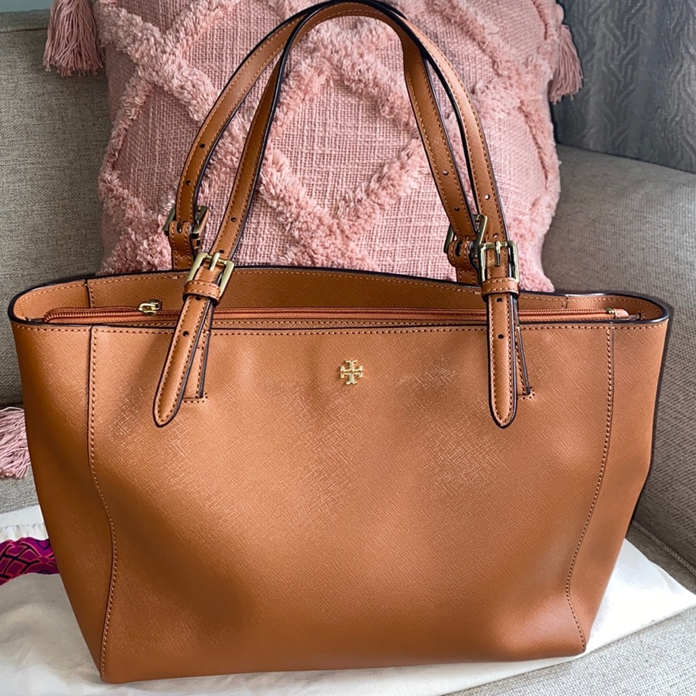 Tory Burch saffiano leather tote